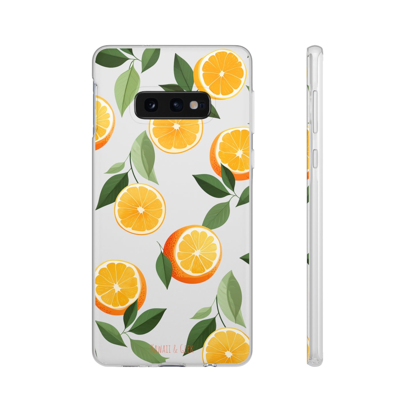 Zesty Orange Slices Transparent Flexi Phone Case