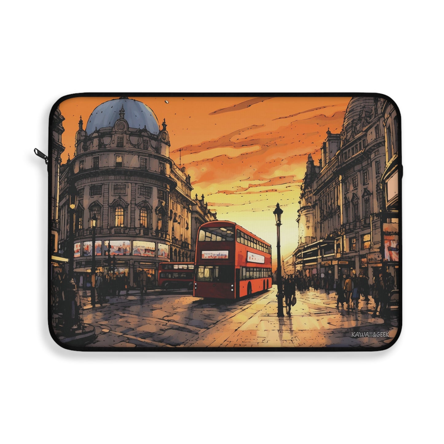 London Sunset Laptop Sleeve - Carry the Iconic Streets of London in Style