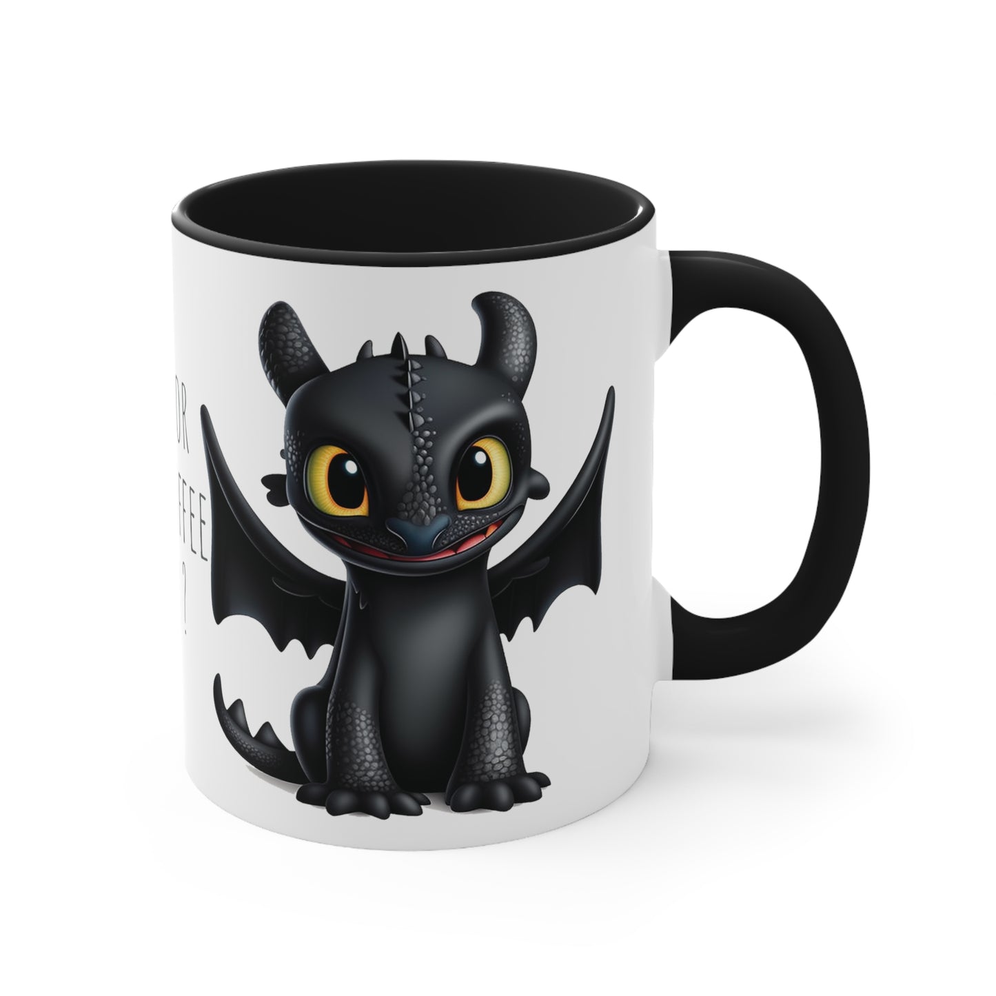 Toothless and Light Fury Mug - Choose Your Brew: Black or Milk Coffee ?