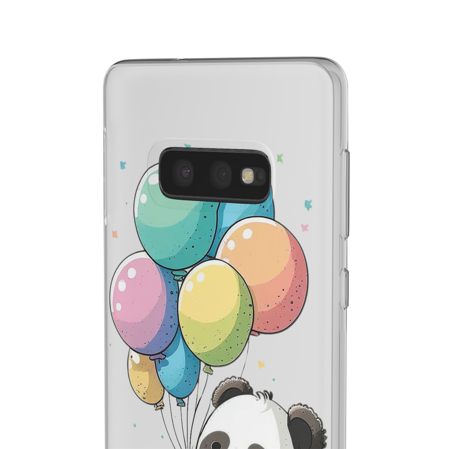 Cute Panda with Balloons flexi Smartphone Case - Add Some Adorable and Protective Style to Your Device