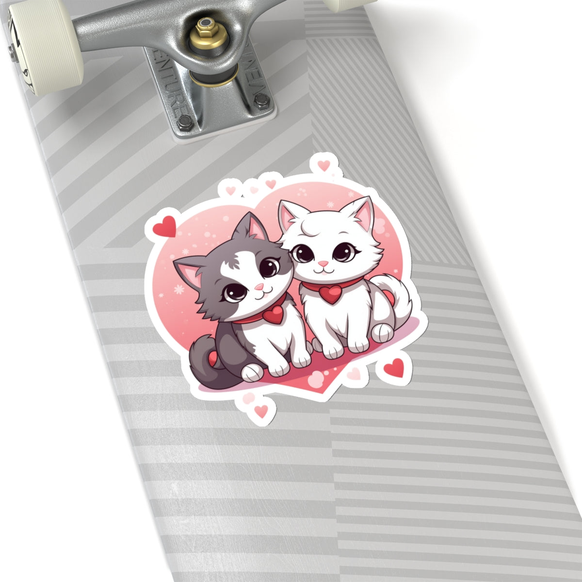 Valentine's Day Cute Cats Couple Sticker