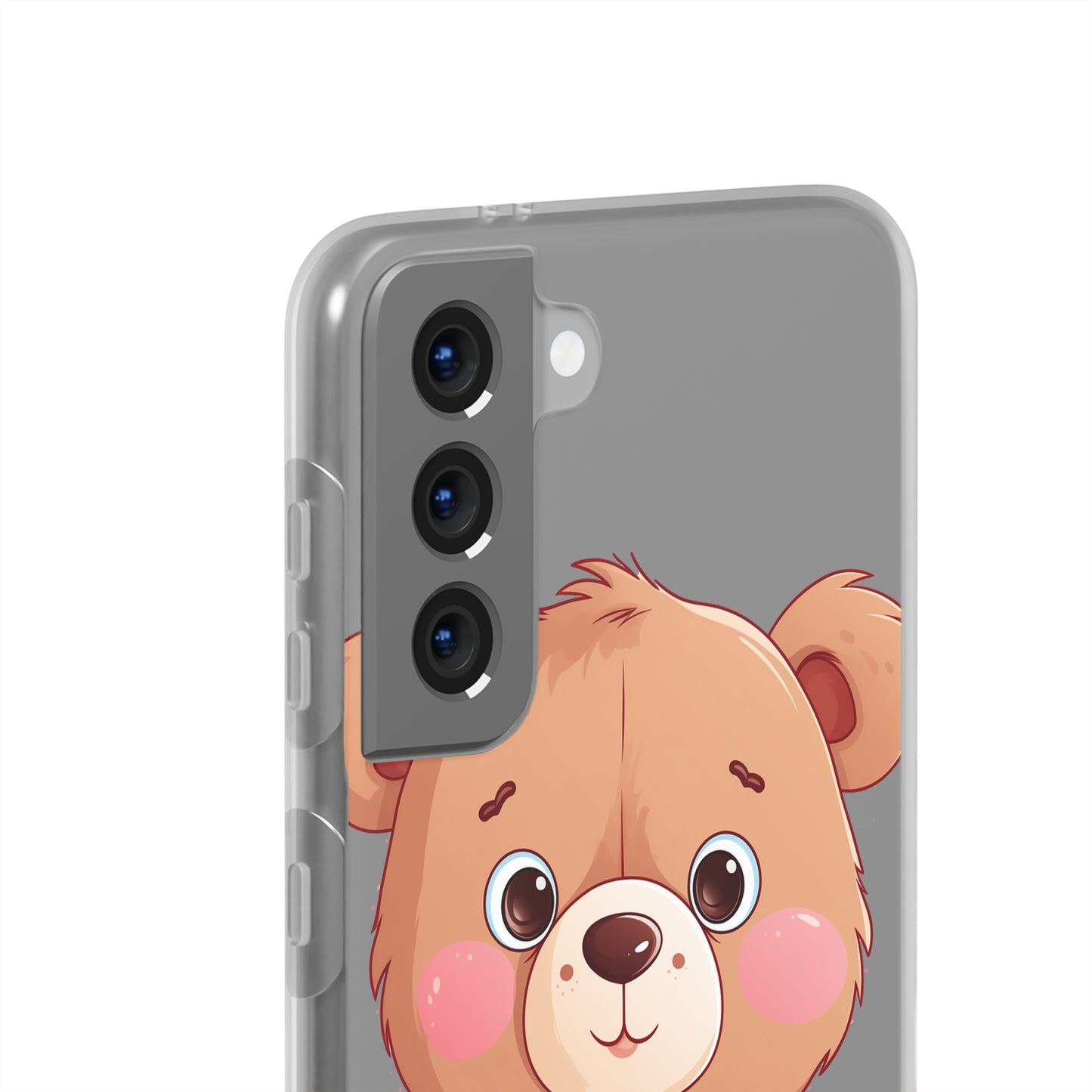 Teddy Bear Heart Phone Case - Flexi & Semi-Transparent - Valentine's Day