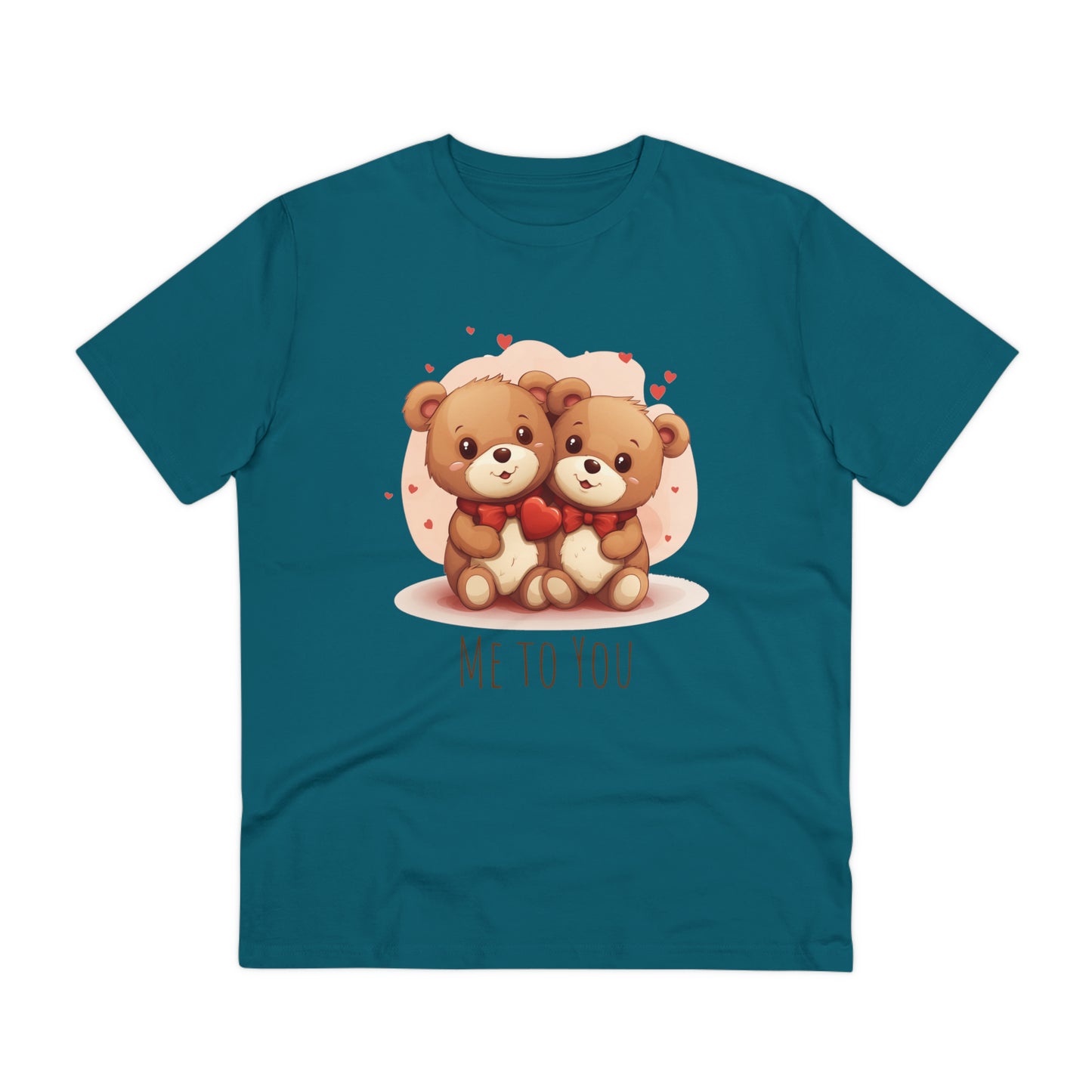 Me to You Teddy Bear Couple Tee - Eco-Friendly Love Shirt - Valentine's Day Special