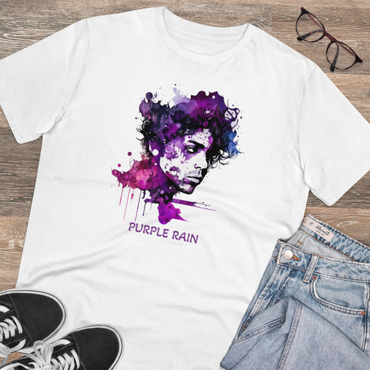 Prince in Purple Rain Watercolor Style Unisex T-Shirt - Add Some Artistic and Musical Style to Your Wardrobe in an Eco-Friendly Way