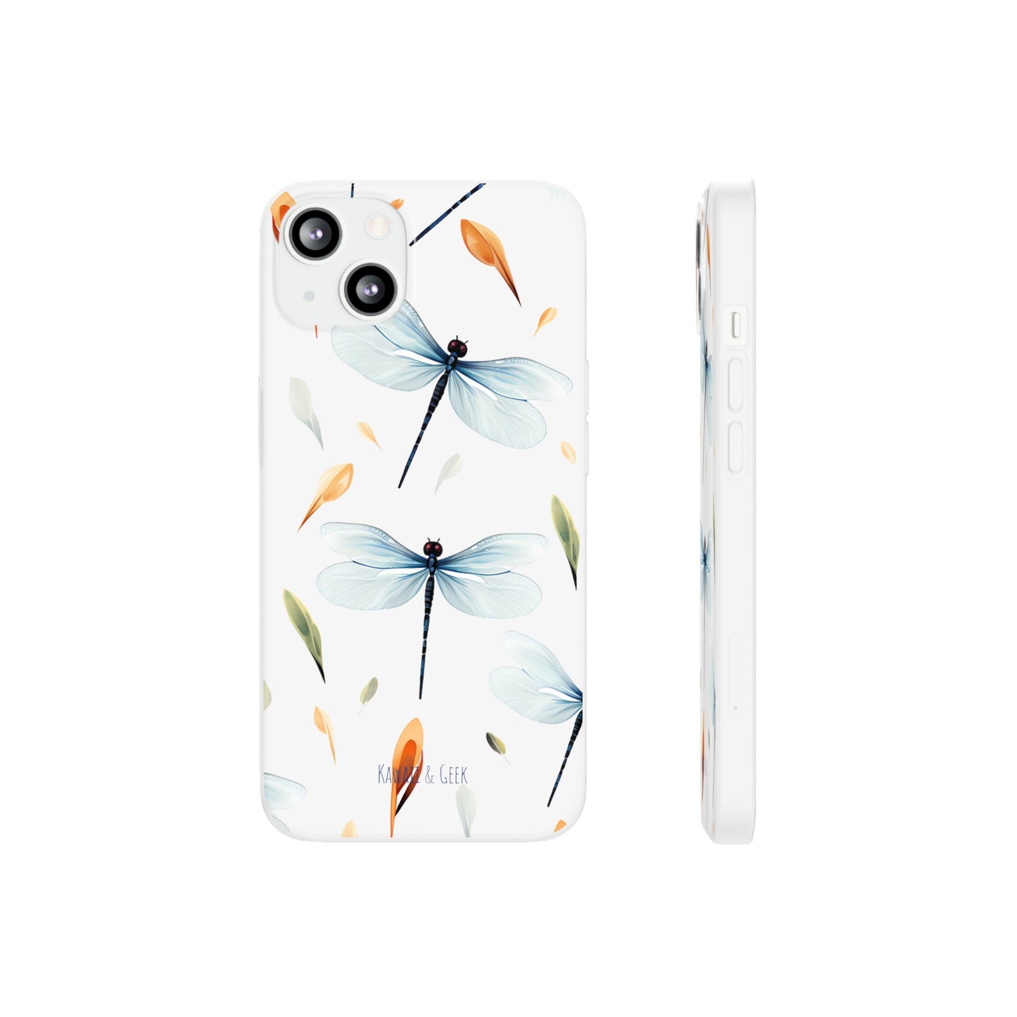 Dragonfly Dreams: Transparent Flexi Phone Case