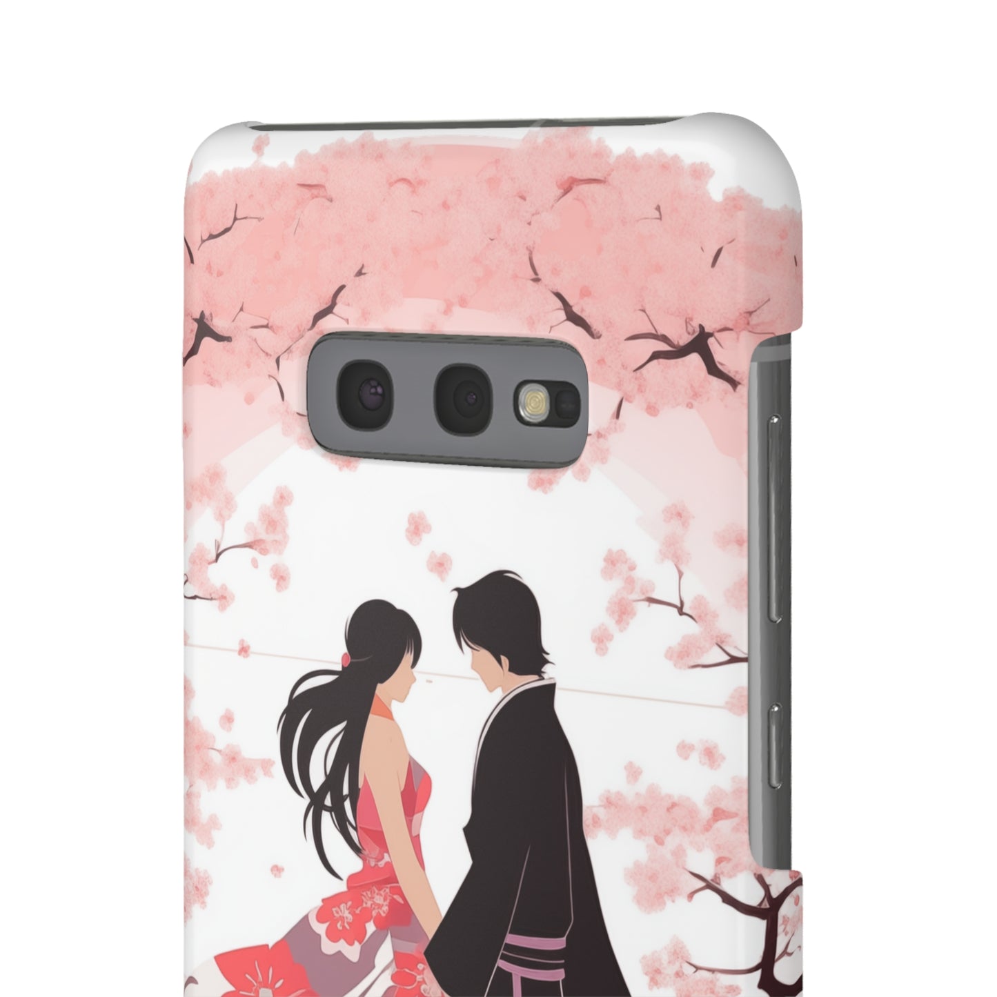 Japanese Blossom Love Premium Phone Case - Valentine's Cherry Tree Design