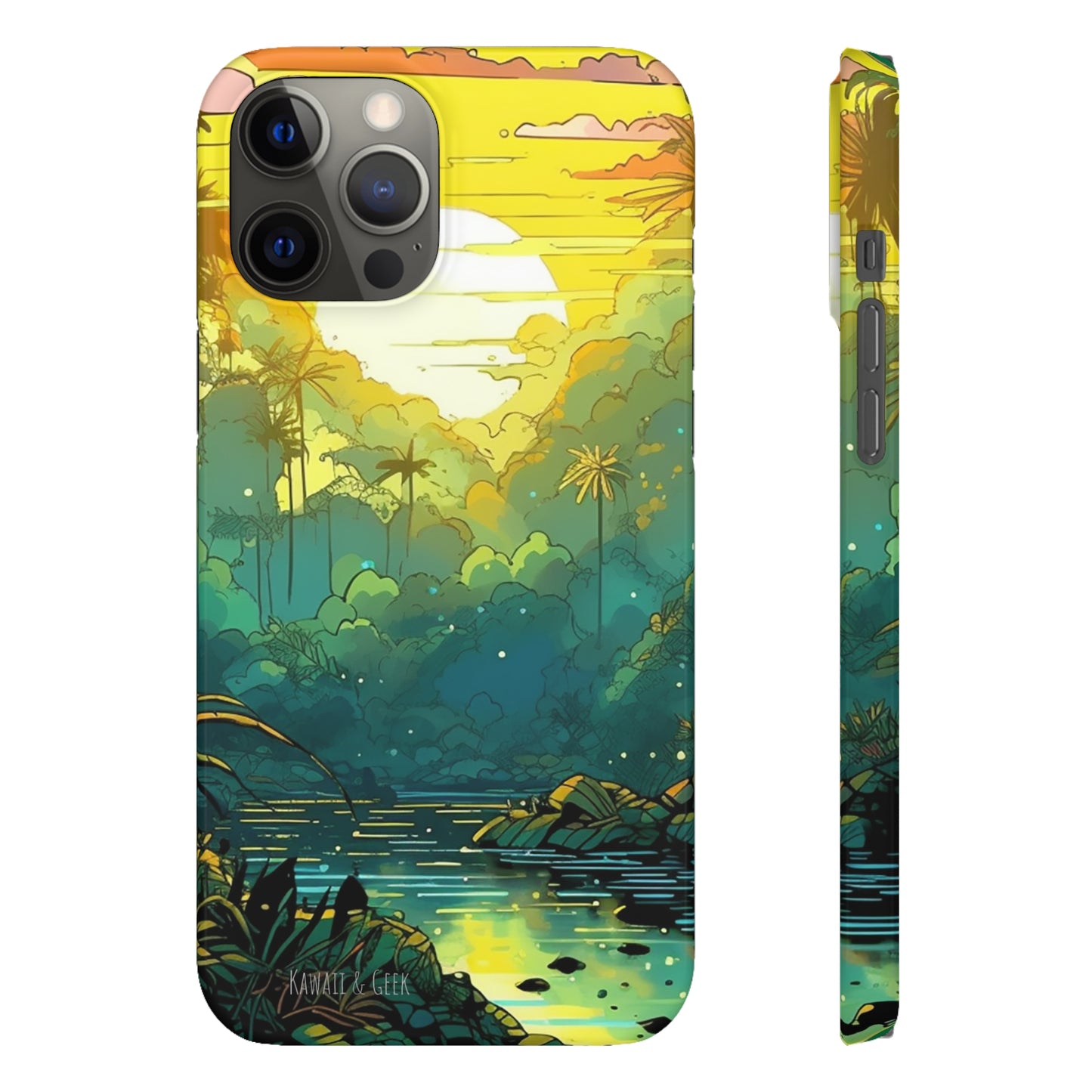 Rainforest at Sunset Phone Case - Capture the Serenity of Nature on Your Device