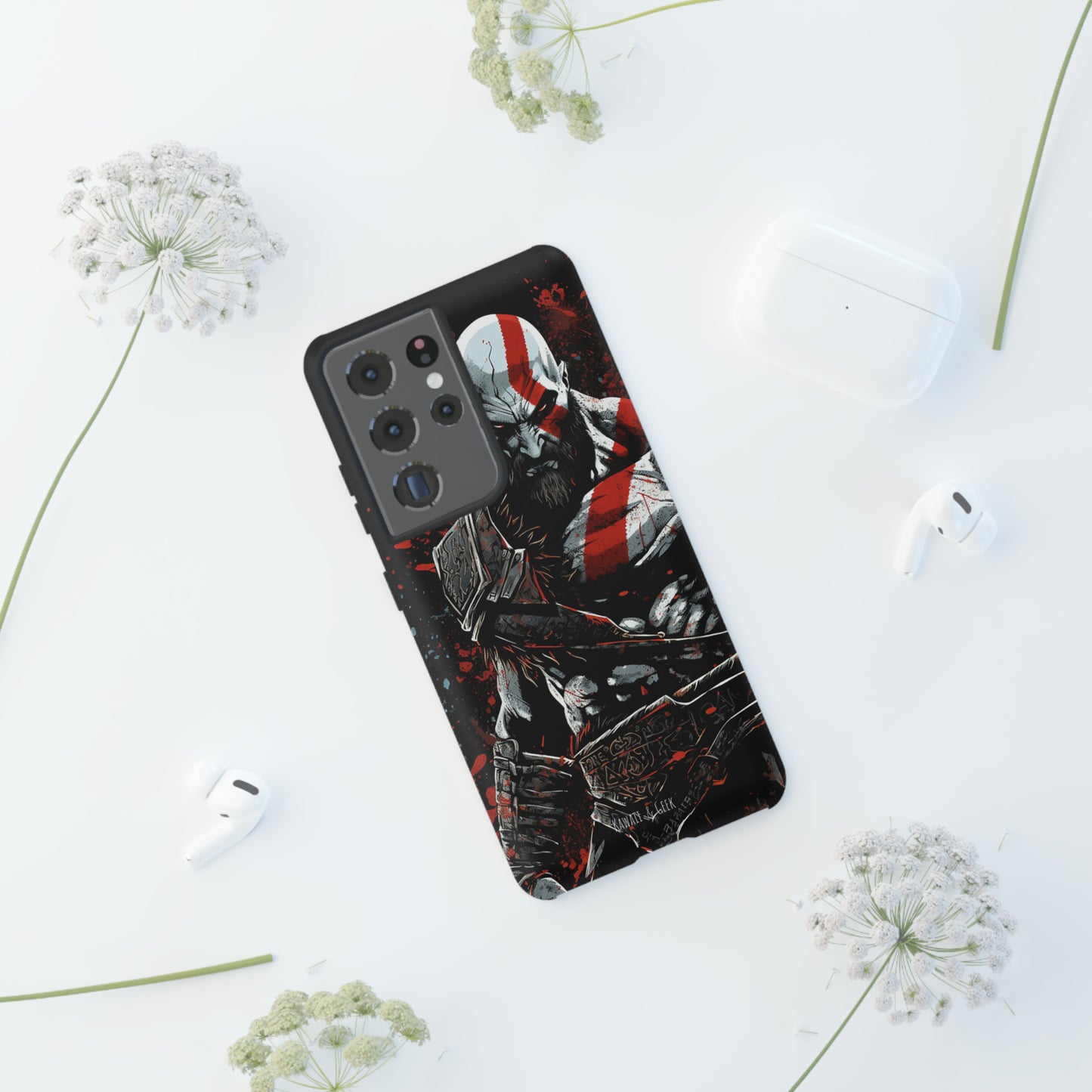 Kratos Tough Phone Case - Unleash the Power of the God of War in Style