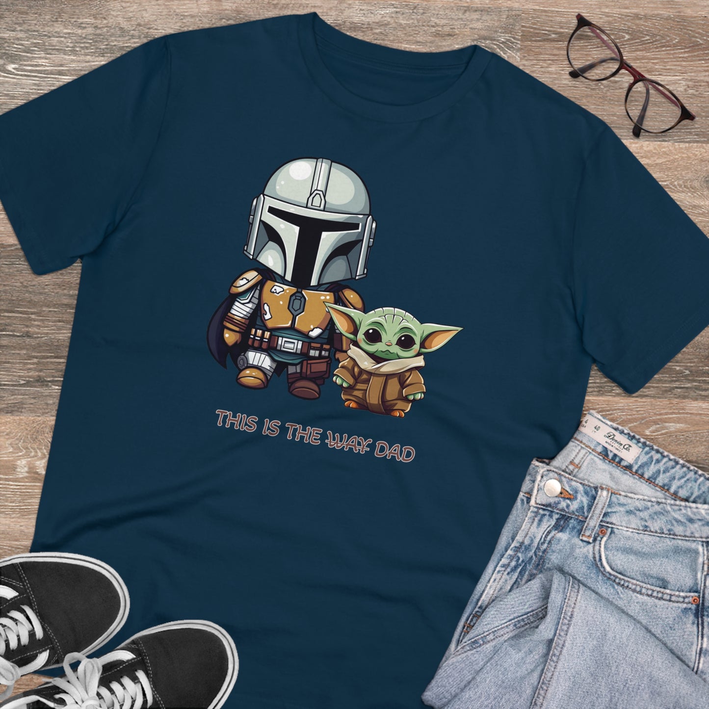 Mandalorian and Baby Yoda T-Shirt - This is the Dad - Celebrate Father's Day in Style and Sustainability - Star Wars