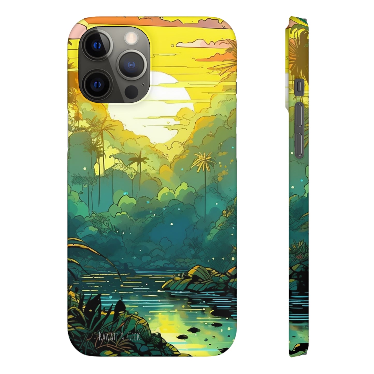 Rainforest at Sunset Phone Case - Capture the Serenity of Nature on Your Device