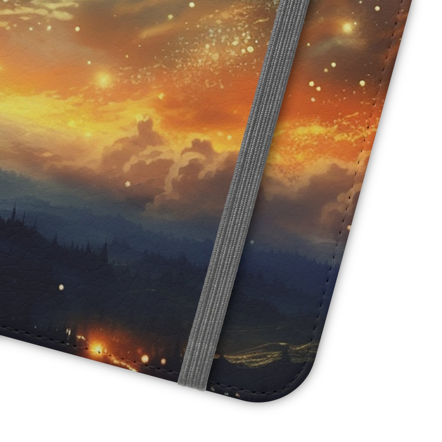 Wonderful Starry Night Flip Phone Case - Embrace the Beauty of the Night Sky