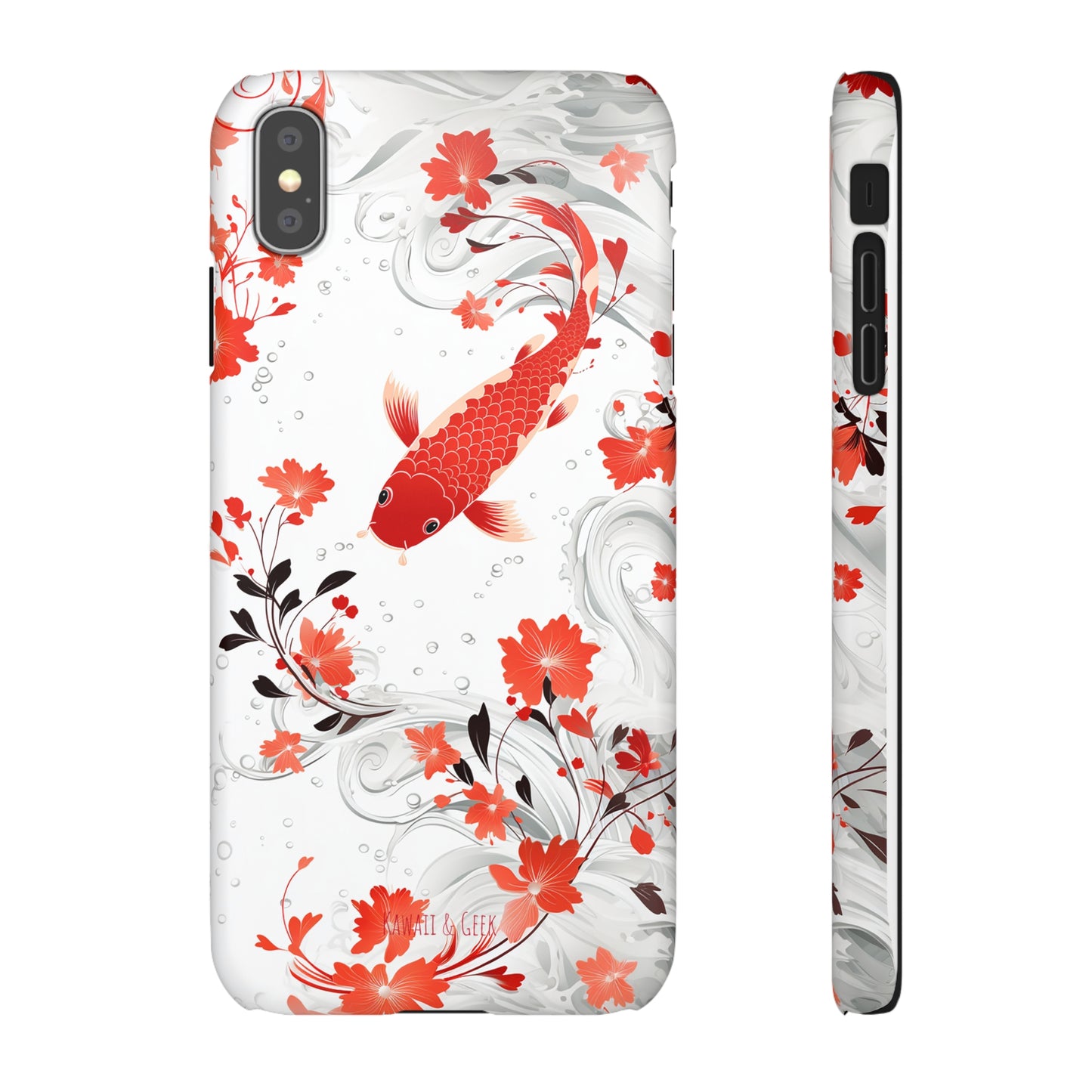 Elegant Koi: Premium Japanese Fish Phone Case