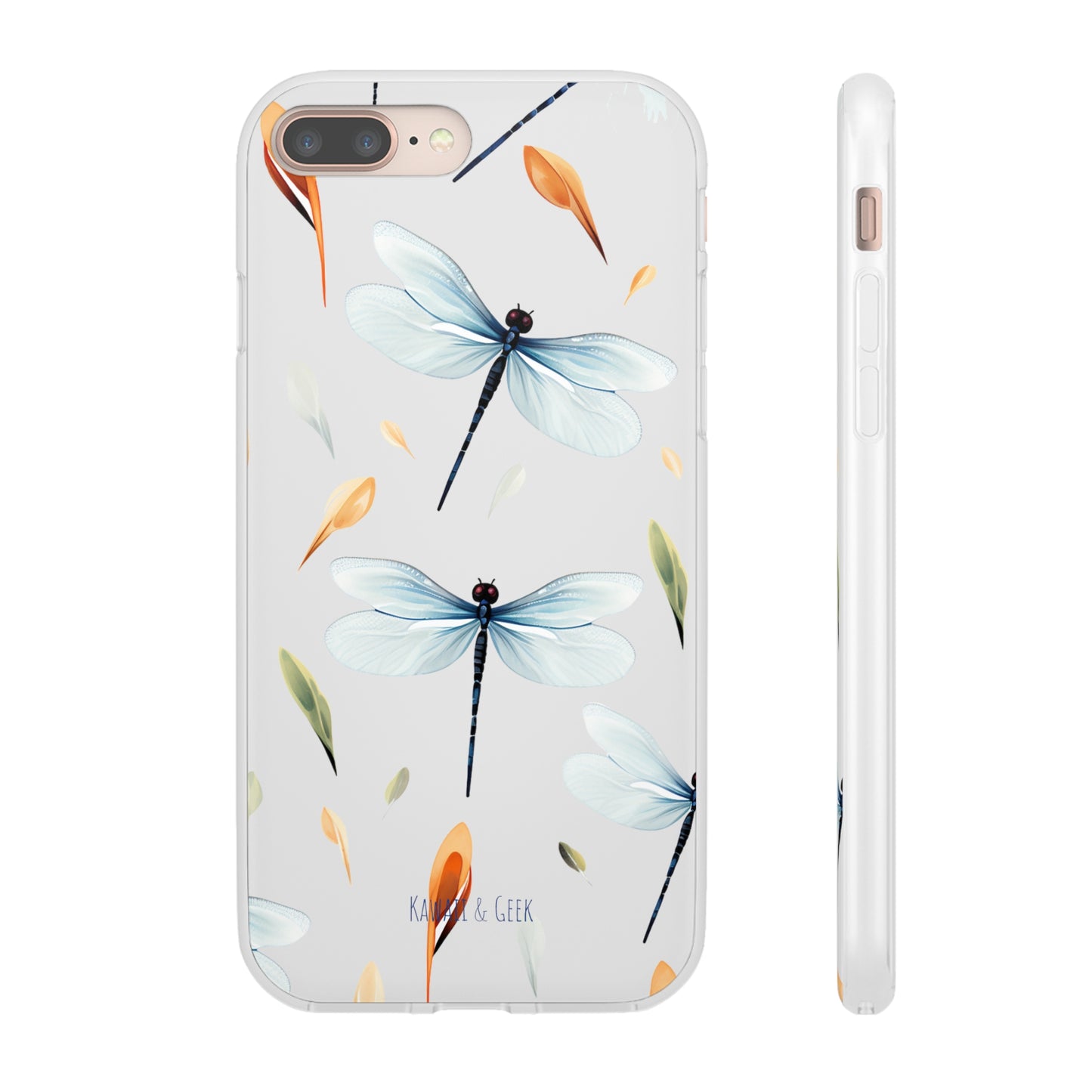 Dragonfly Dreams: Transparent Flexi Phone Case