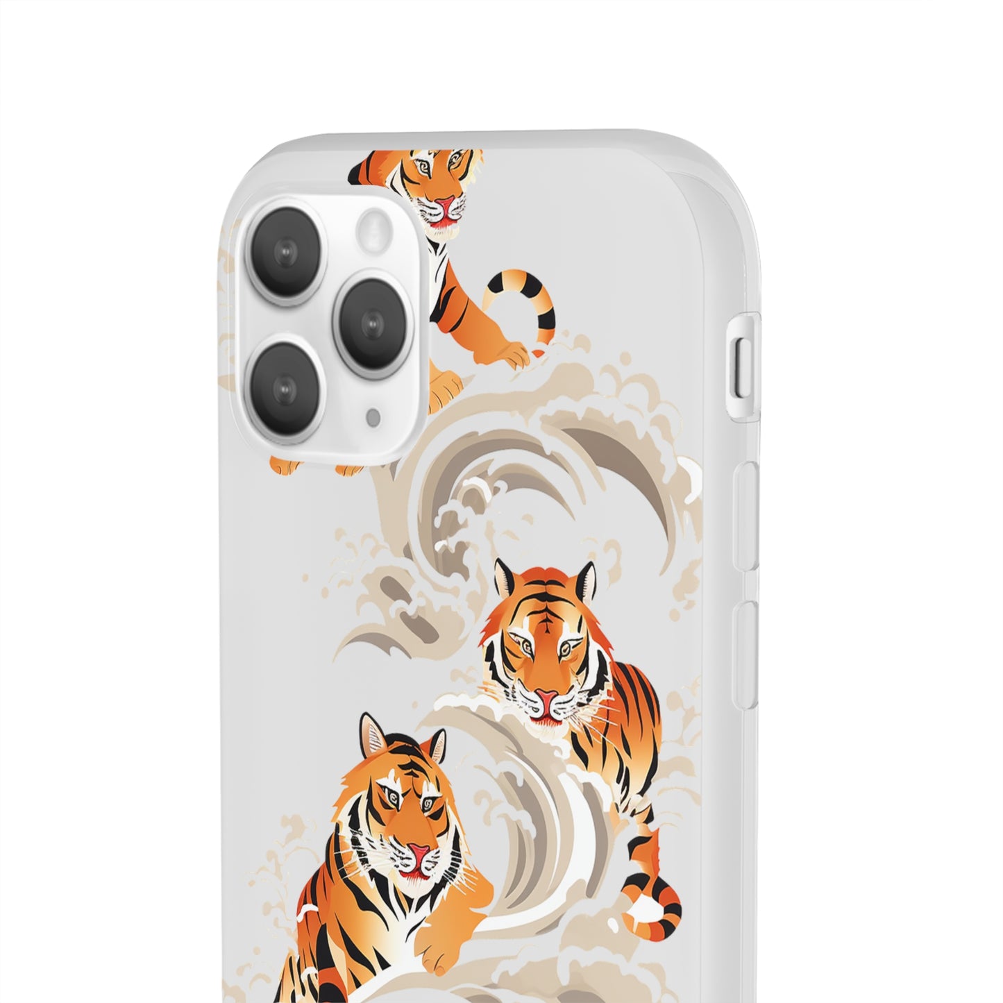 Elegant Chinese Ink Tiger Flexi Phone Case