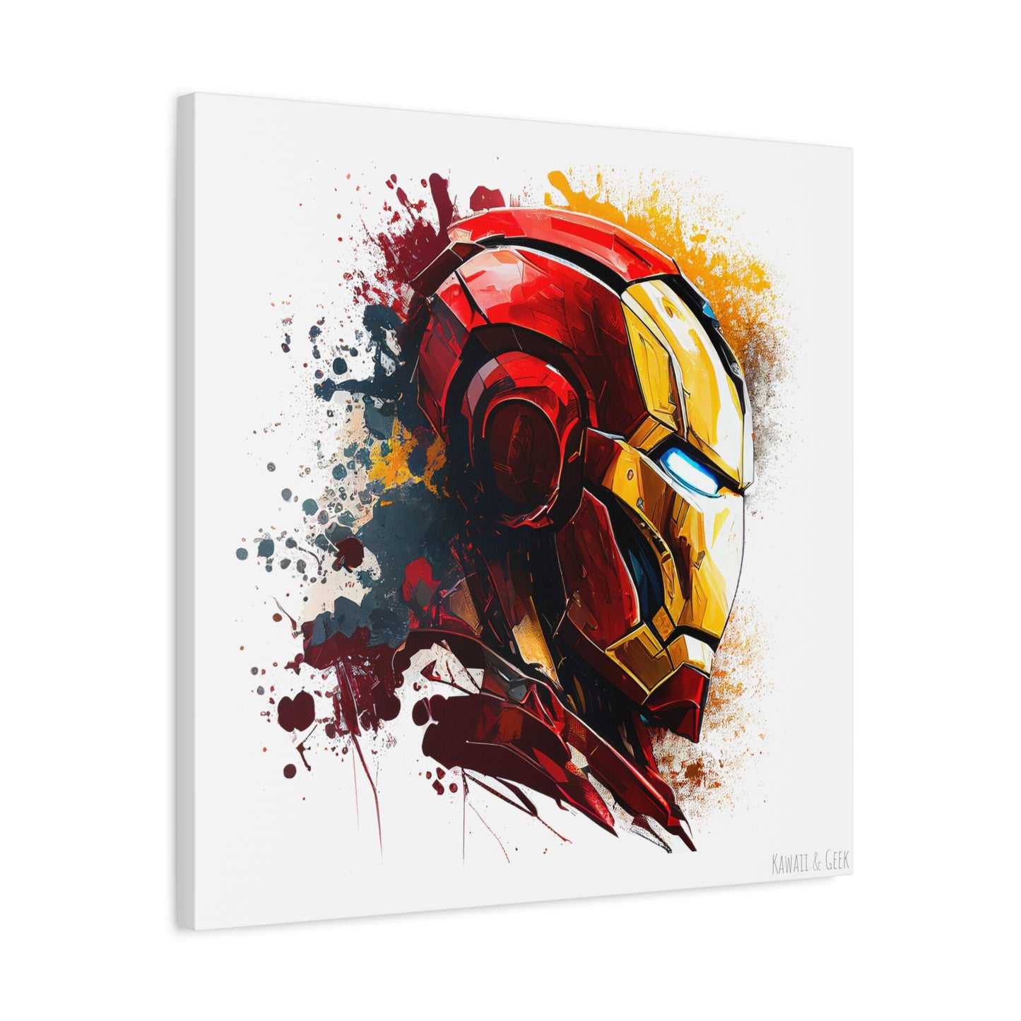 Iron Man Canva - Add Some Pop-Art and Watercolor Style to Your Wall Decor - Marvel Avengers