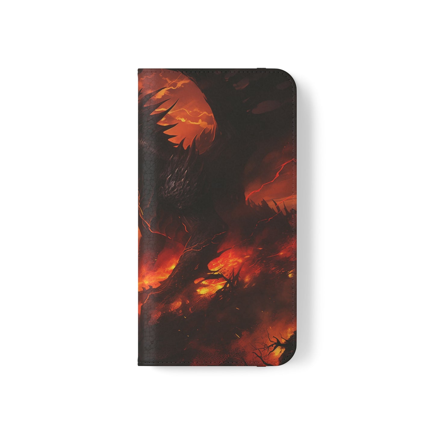 Apocalyptic Red Dragon Flip Phone Case