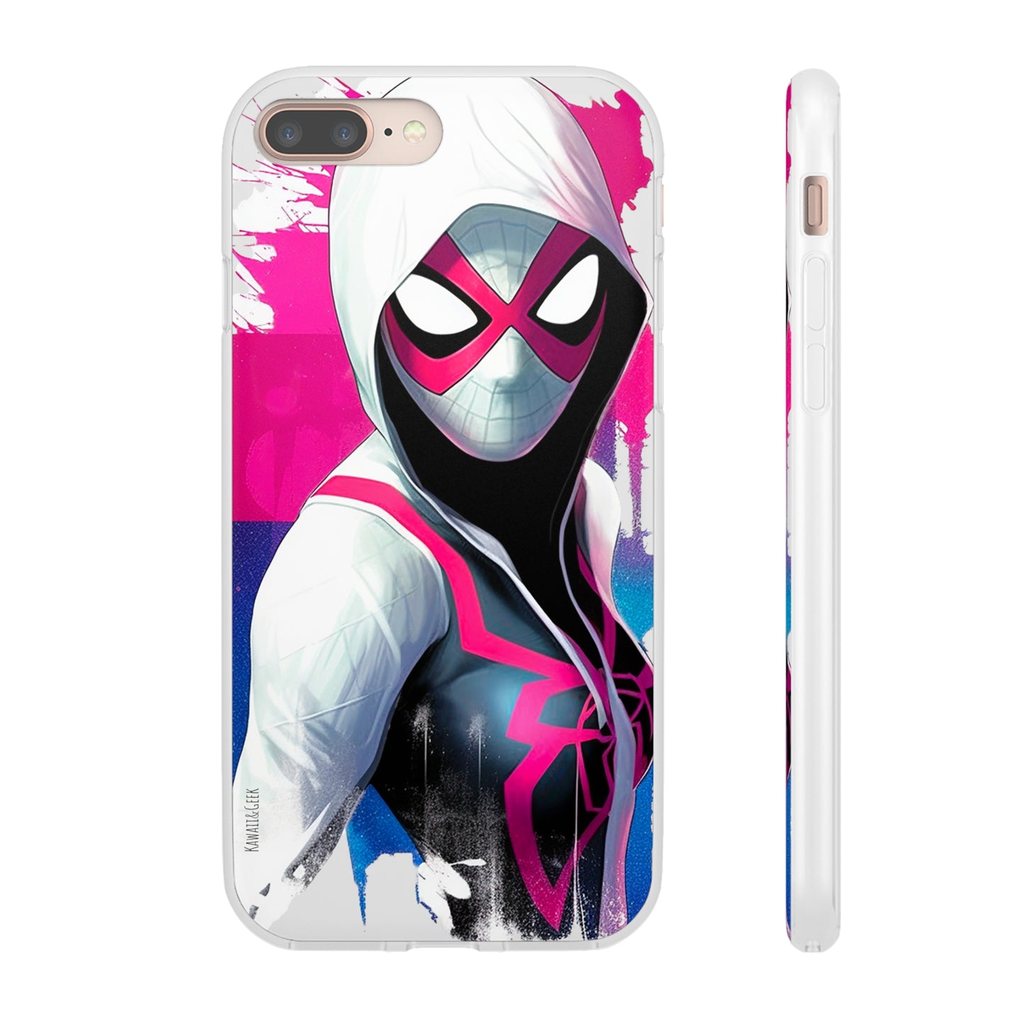 Spider Gwen in Flexi Phone Case - Add Some Colorful and Heroic Style to Your Phone