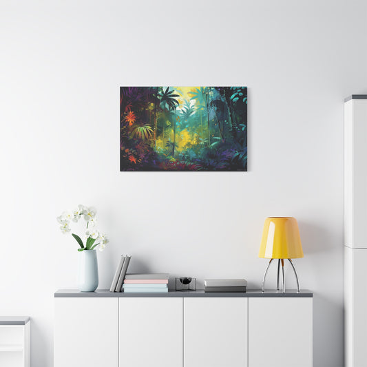 Magical Tropical Forest Canvas - Immerse Yourself in Nature's Enchanting Beauty