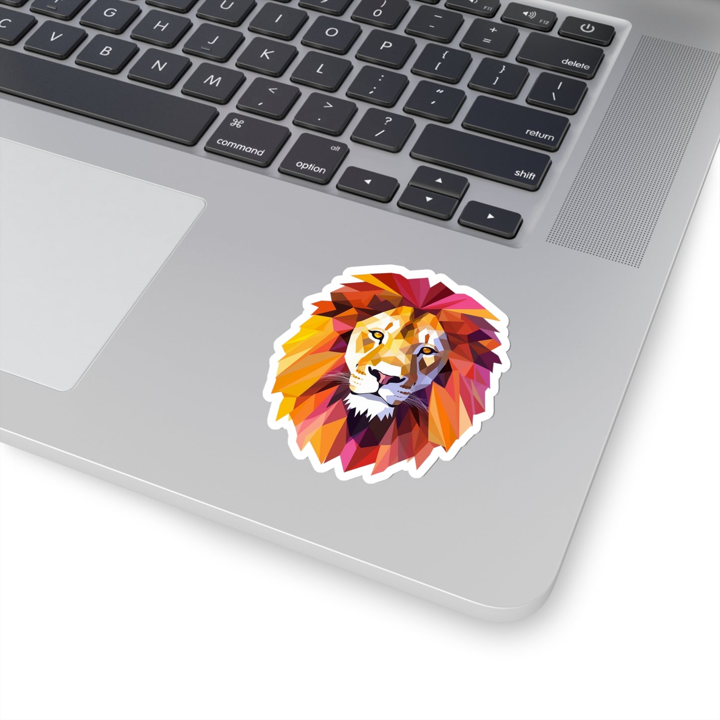 Lion Sticker - Roar with Geometric Majesty