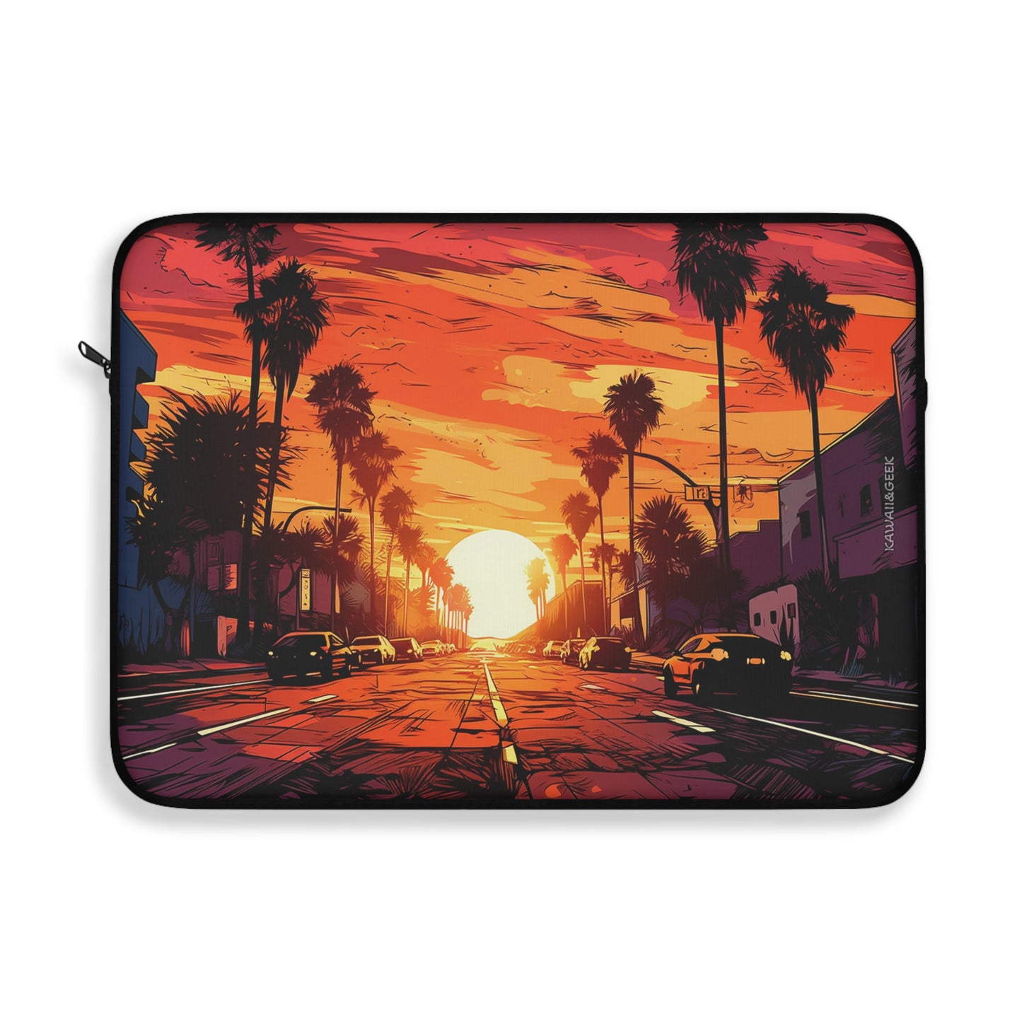 Los Angeles Sunset Laptop Sleeve - Embrace the Glamour of Hollywood in Style