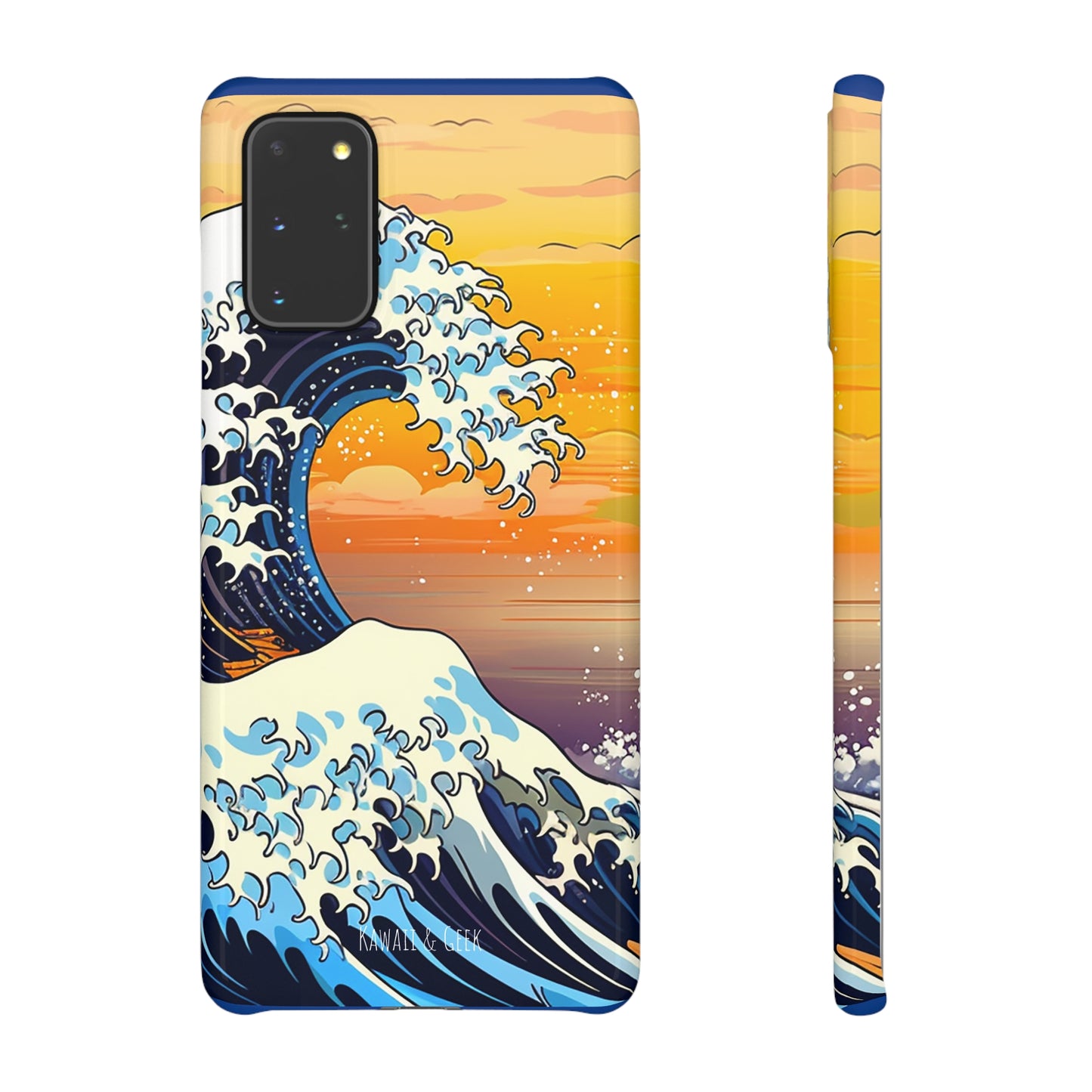 Sunset Big Wave Phone Case - Embrace the Majestic Hokusai Style in Your Hands