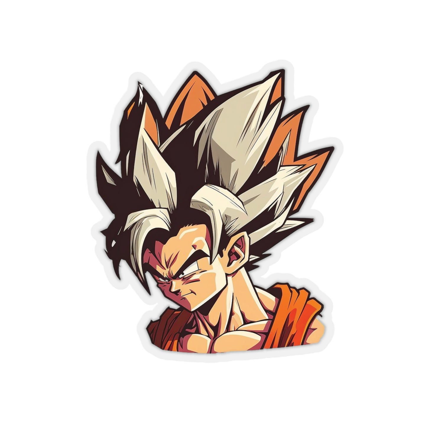 San Goku Sticker - Add Some Powerful and Intense Style to Your Tech- Dragon Ball