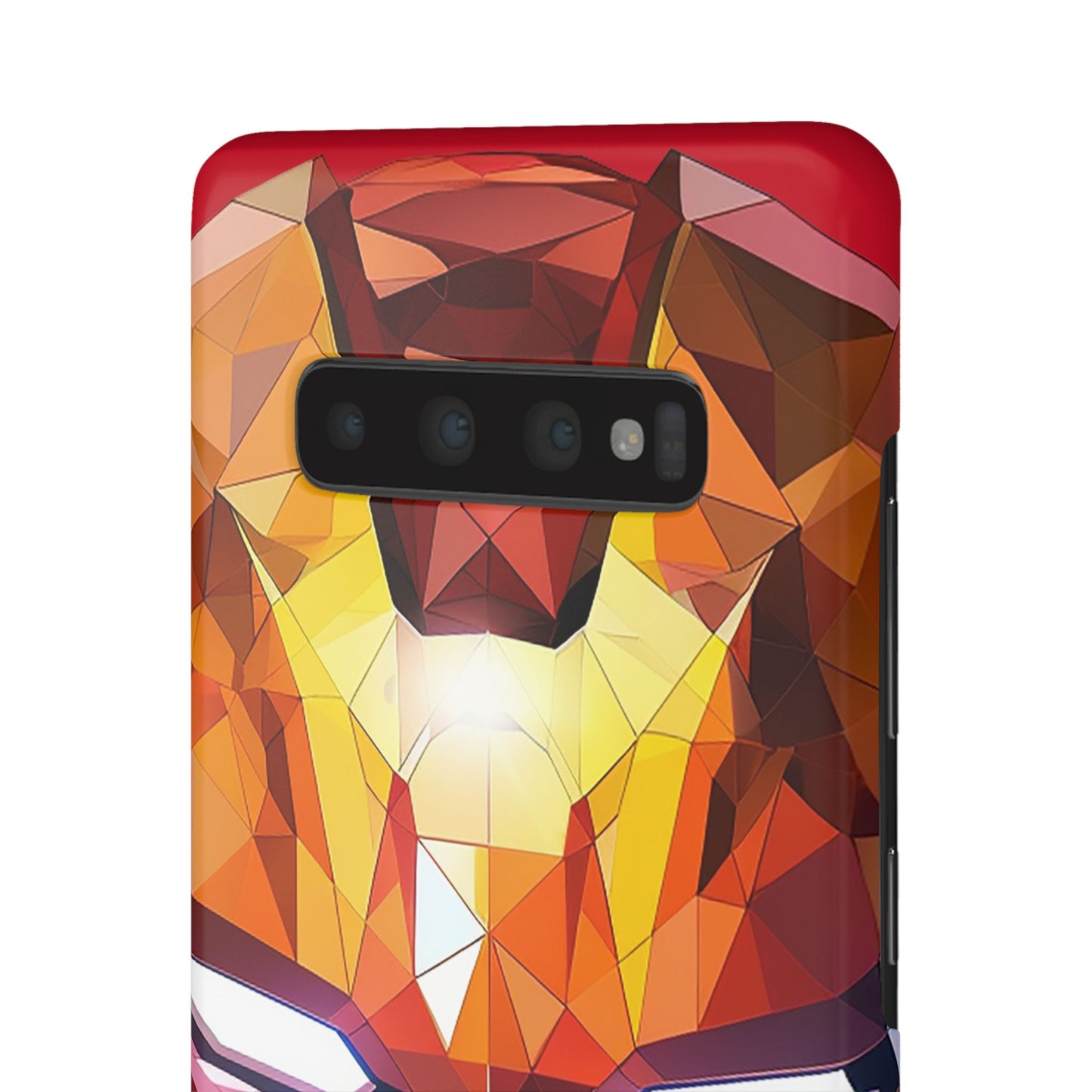 Phone Case - Iron Man helmet polygonal style