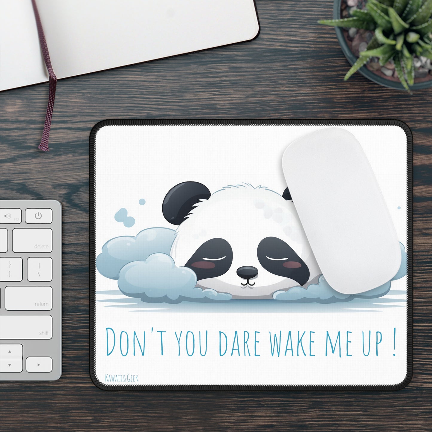 Cute Sleeping Panda Mouse Pad: Don't You Dare Wake Me Up!