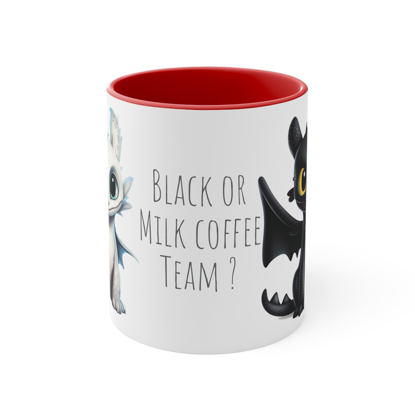 Toothless and Light Fury Mug - Choose Your Brew: Black or Milk Coffee ?