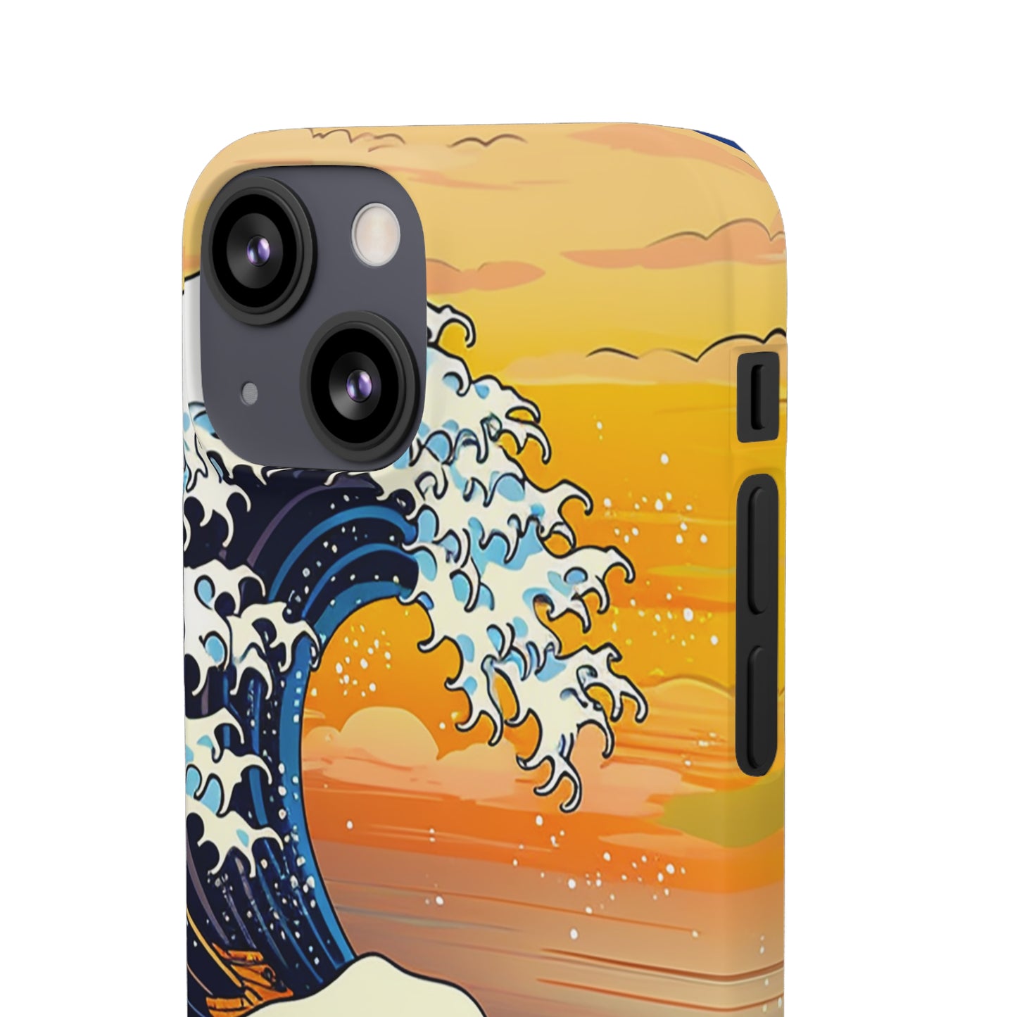 Sunset Big Wave Phone Case - Embrace the Majestic Hokusai Style in Your Hands