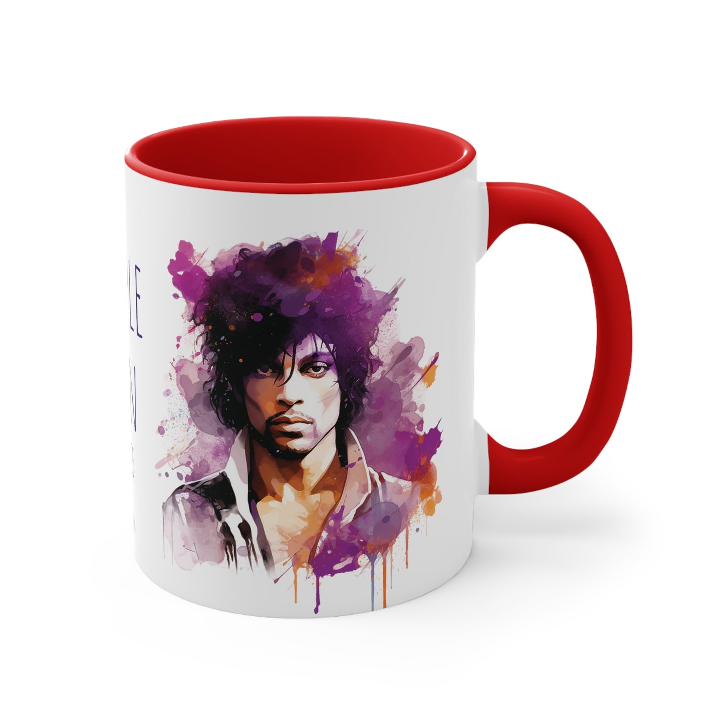 Prince Purple Rain Mug Watercolor Style - Musical Majesty in Every Sip