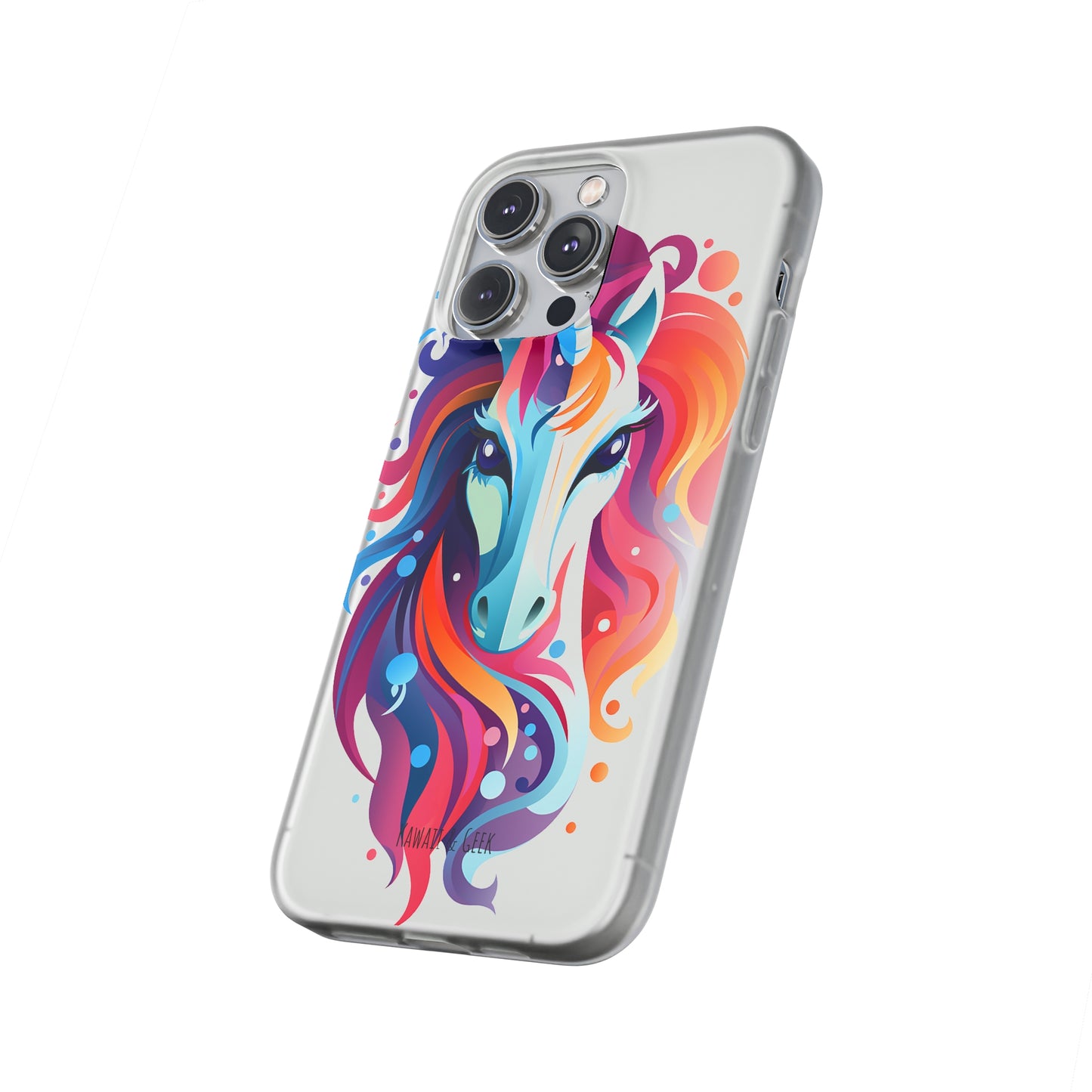 Ink Unicorn Flexi Transparent Phone Case