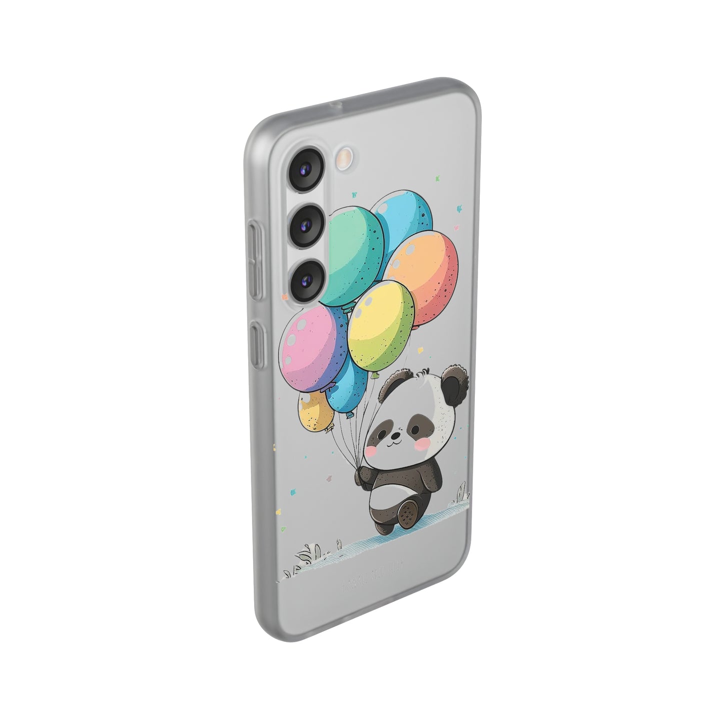 Cute Panda with Balloons flexi Smartphone Case - Add Some Adorable and Protective Style to Your Device