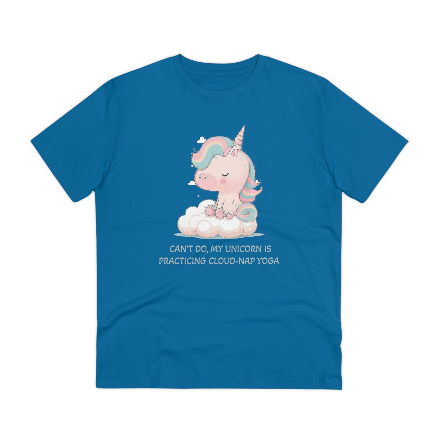 Cute Unicorn Cloud-Nap Yoga T-Shirt - Unisex and Eco-Friendly Statement Tee - Unicorn T-shirt