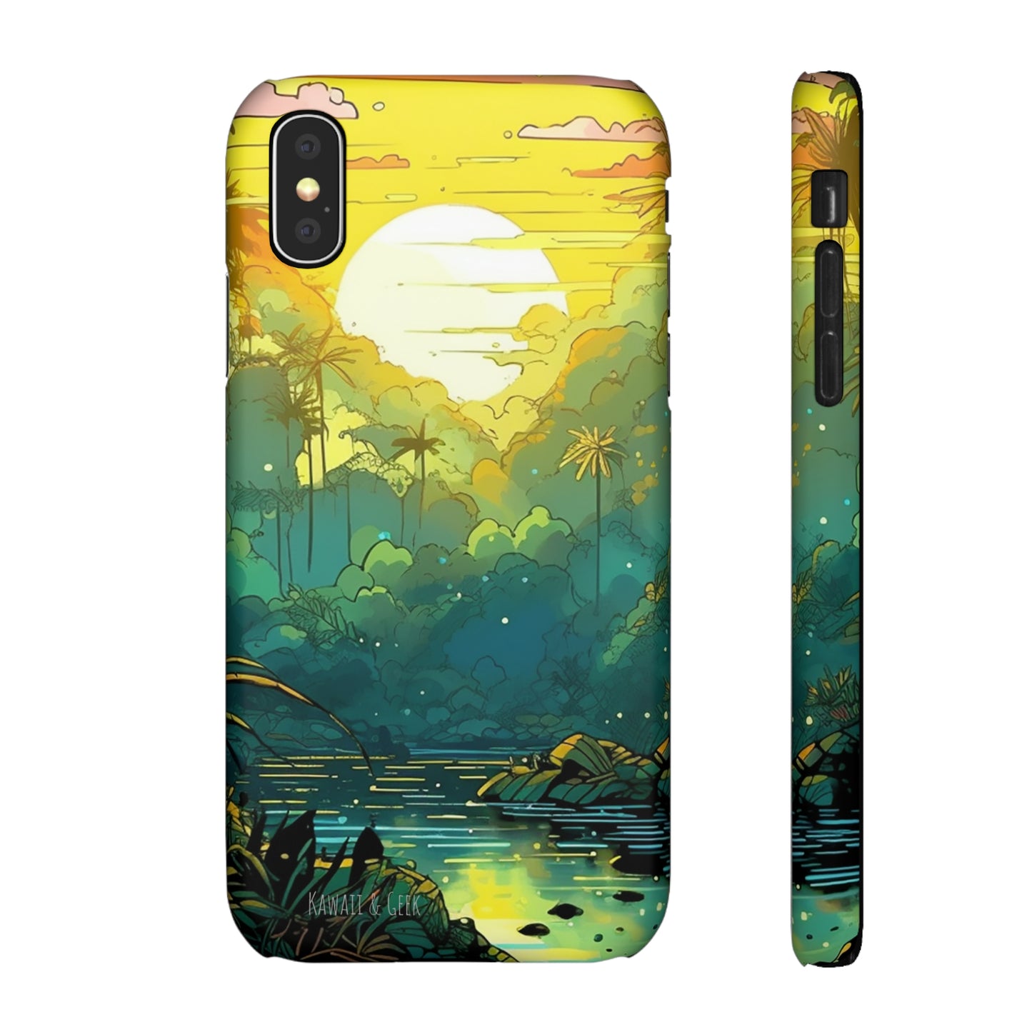 Rainforest at Sunset Phone Case - Capture the Serenity of Nature on Your Device