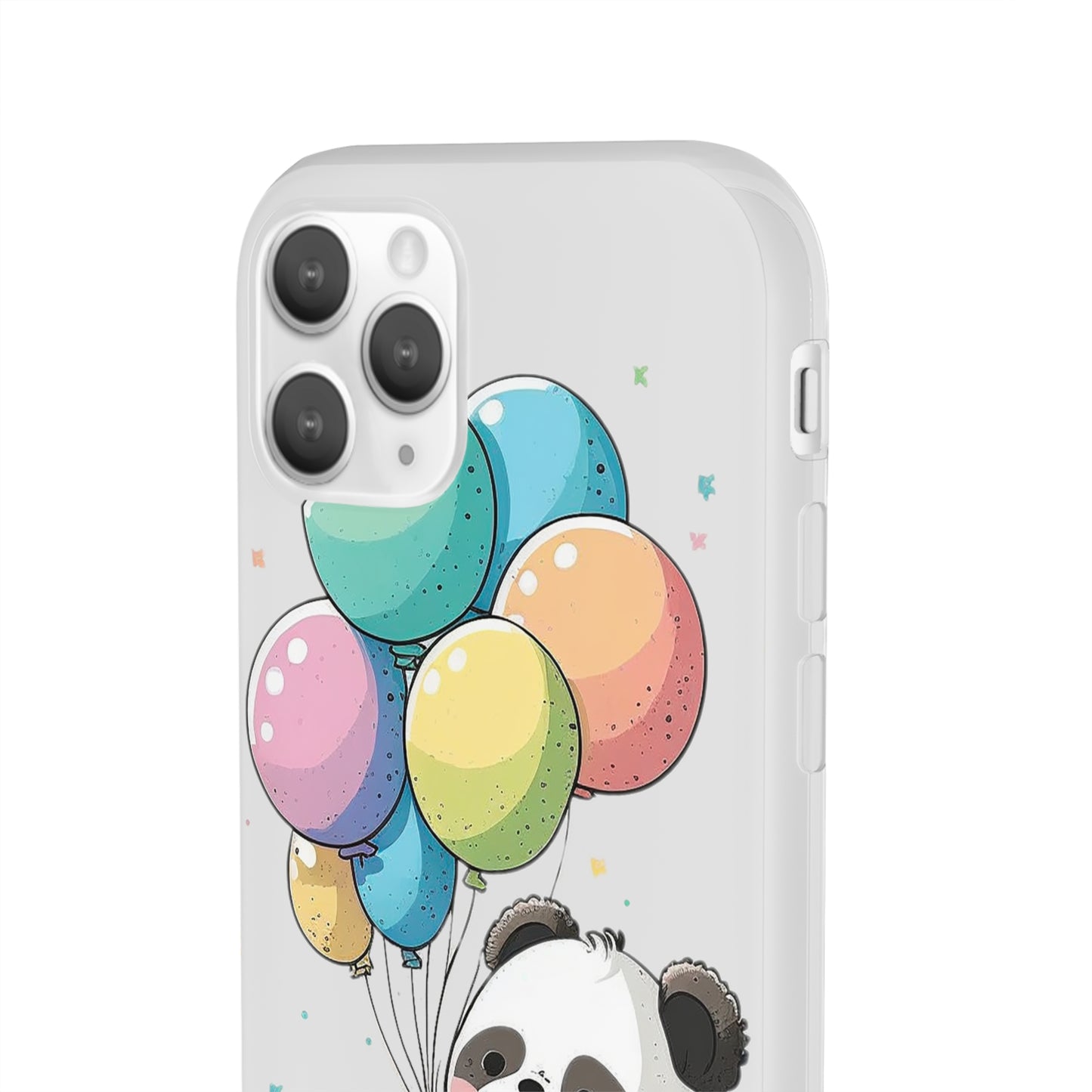 Cute Panda with Balloons flexi Smartphone Case - Add Some Adorable and Protective Style to Your Device