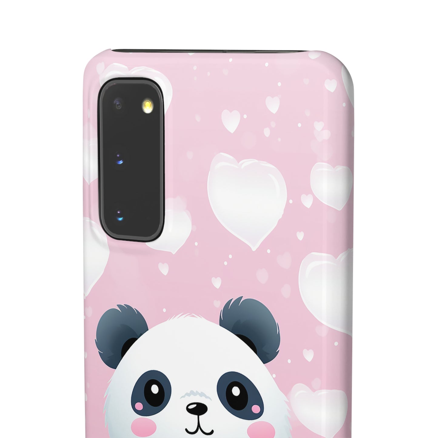 Cute Panda & Hearts Premium Phone Case