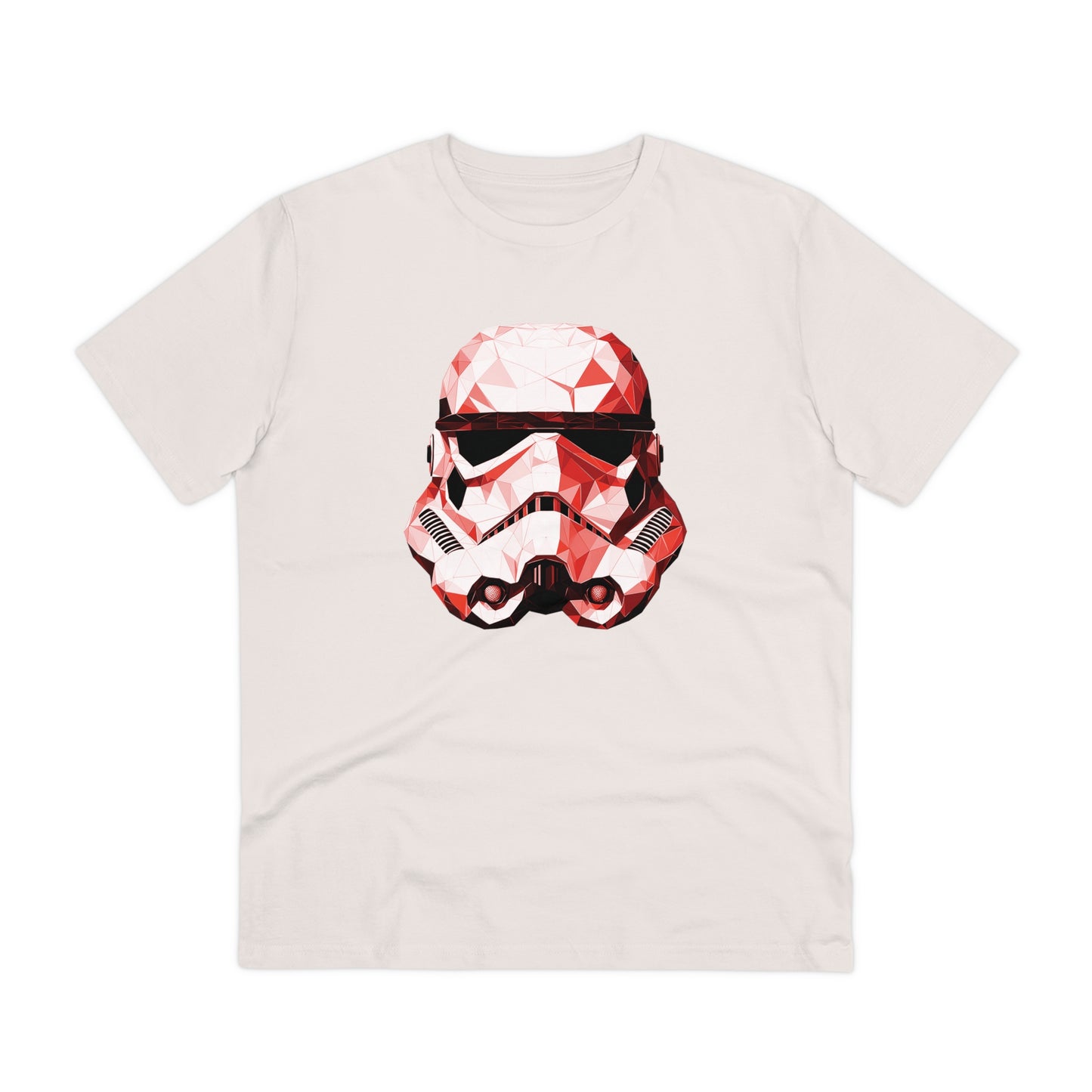 Stormtrooper Polygonal T-Shirt - Red Edition - Embrace Galactic Precision - Star Wars