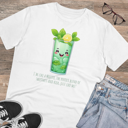 Sweet and Kick: Cute Mojito Glass T-Shirt - Eco-Friendly Fashion