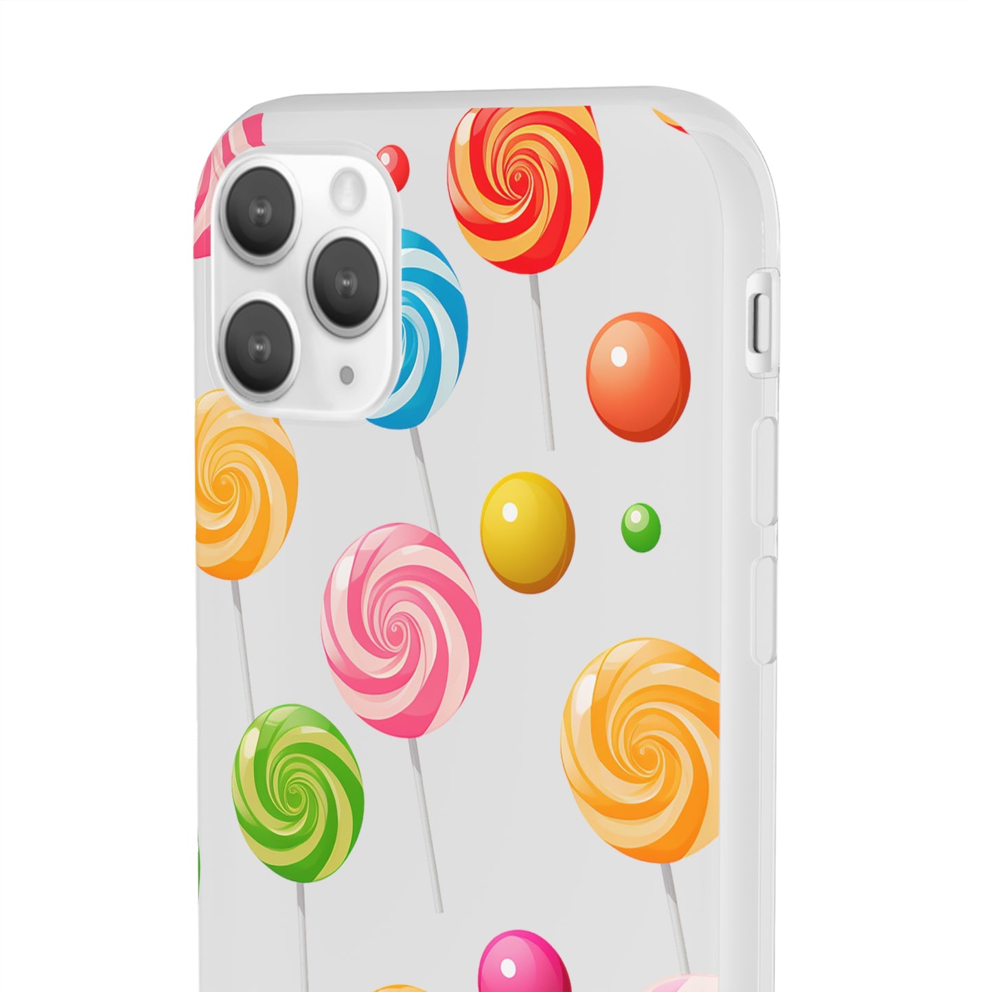 Vibrant Lollypop Array - Flexi Transparent Phone Case