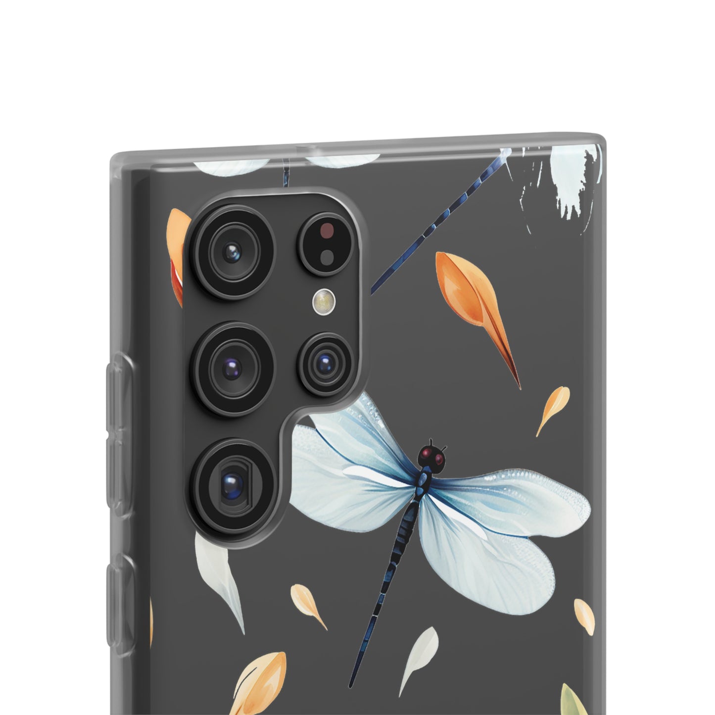 Dragonfly Dreams: Transparent Flexi Phone Case