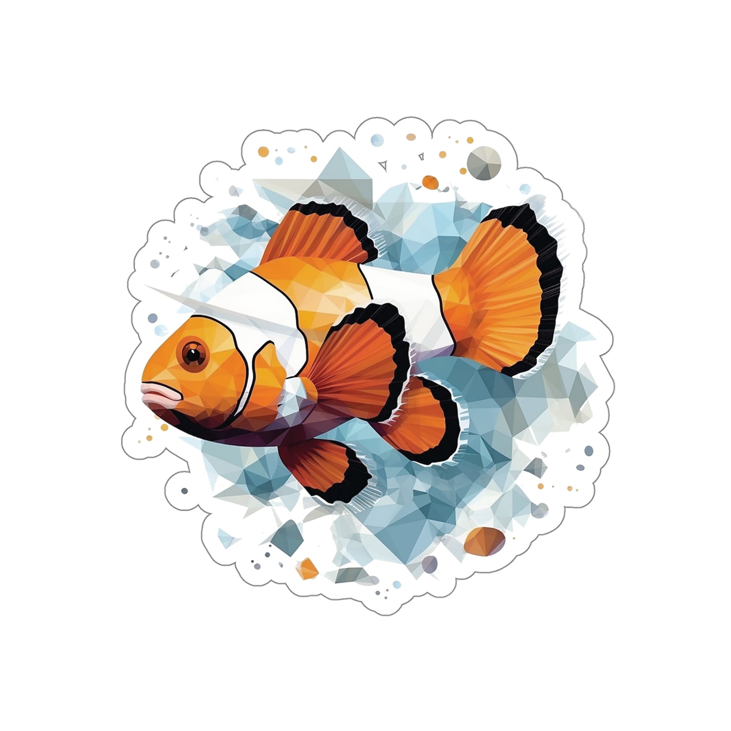 Clown Fish Sticker - Dive into Colorful Adventure