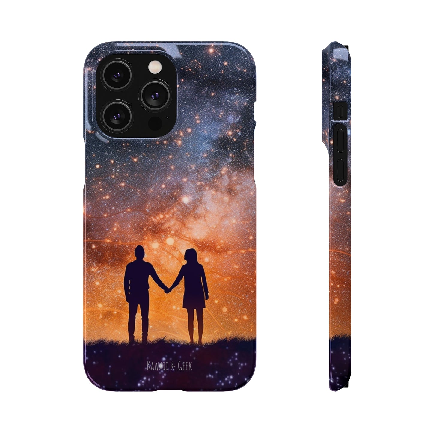 Starry Night Lovers Phone Case - Embrace the Beauty of the Night Sky