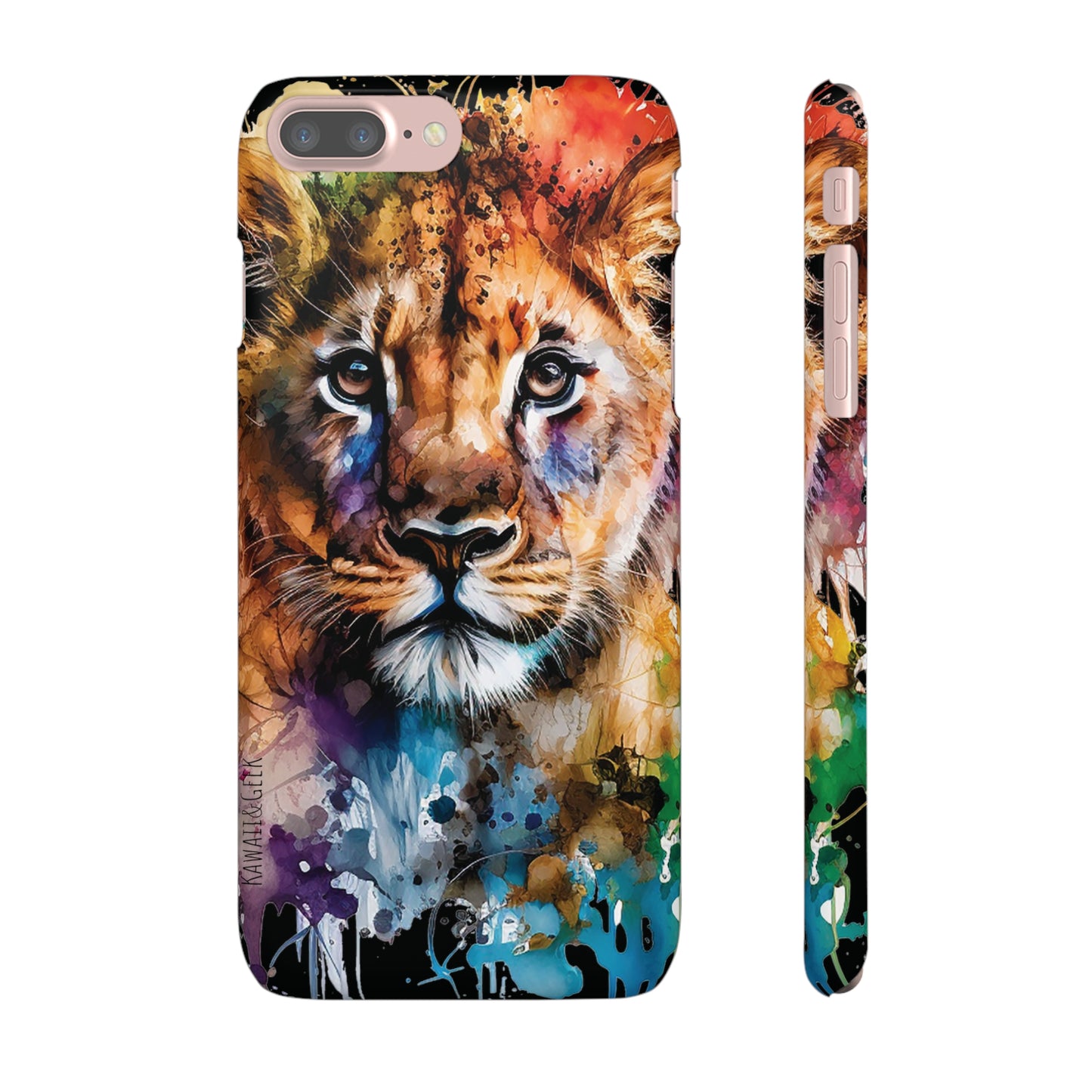 Watercolor Lion Cub Premium Phone Case