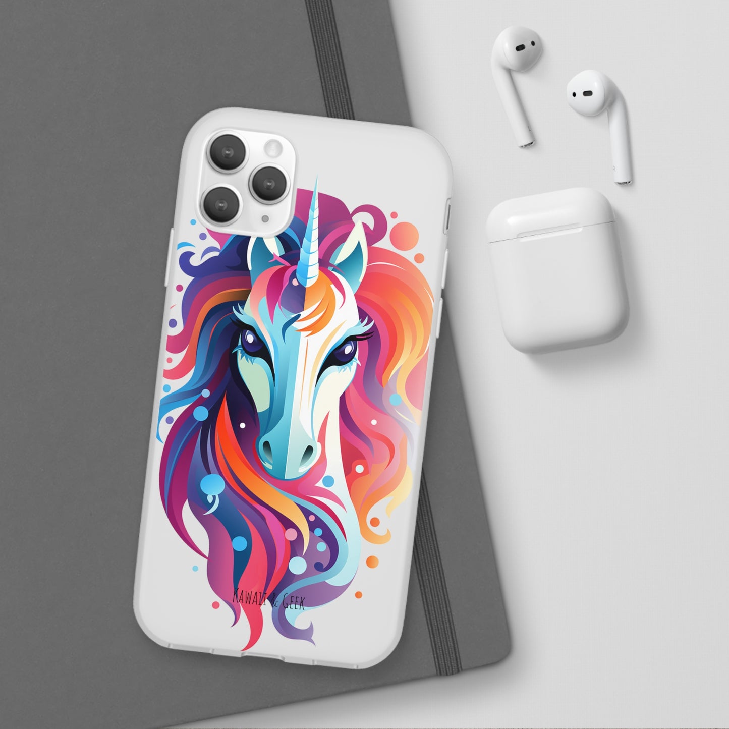 Ink Unicorn Flexi Transparent Phone Case