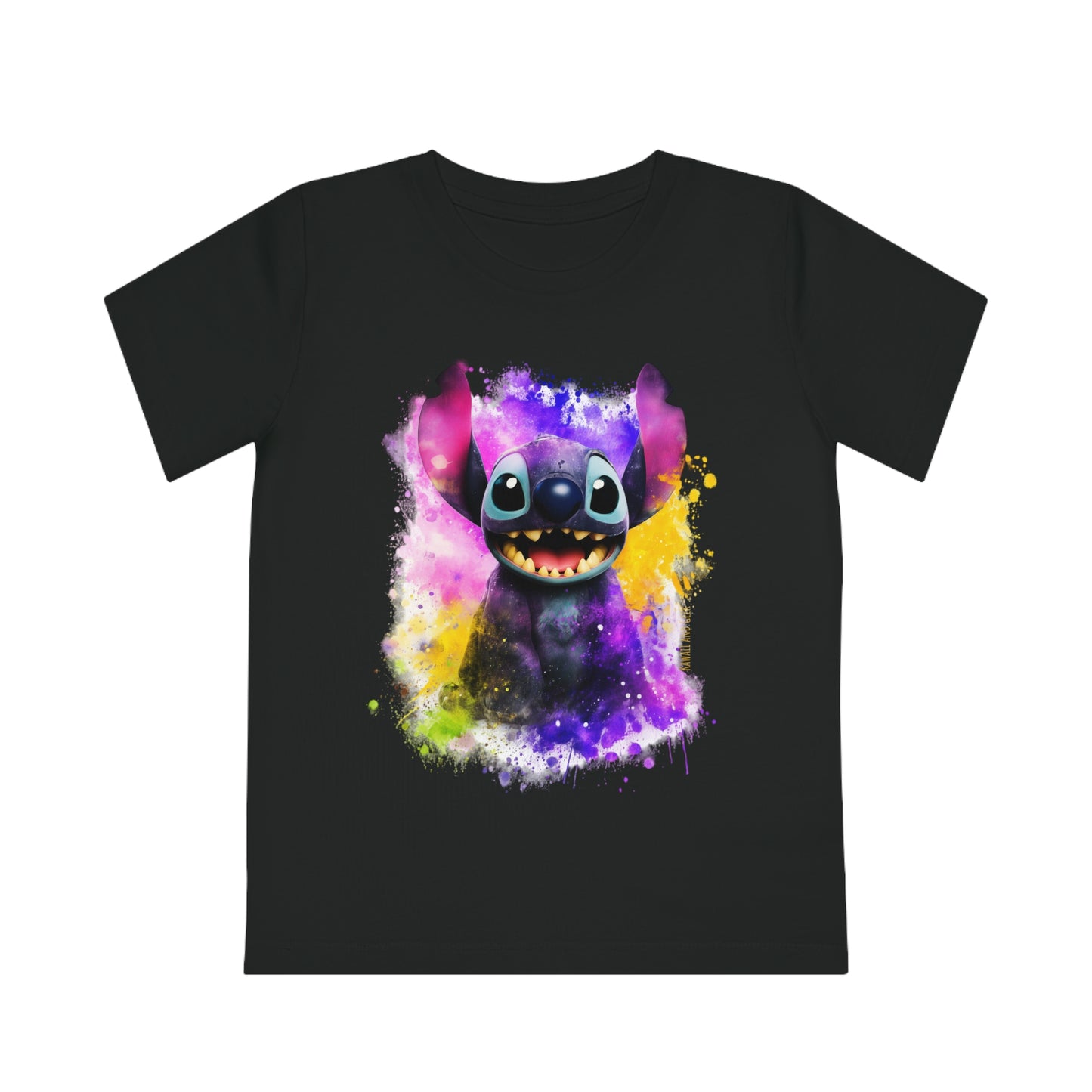 Watercolor Stitch Kids Eco-Friendly T-Shirt - Fun and Sustainable Fashion for Little Ones