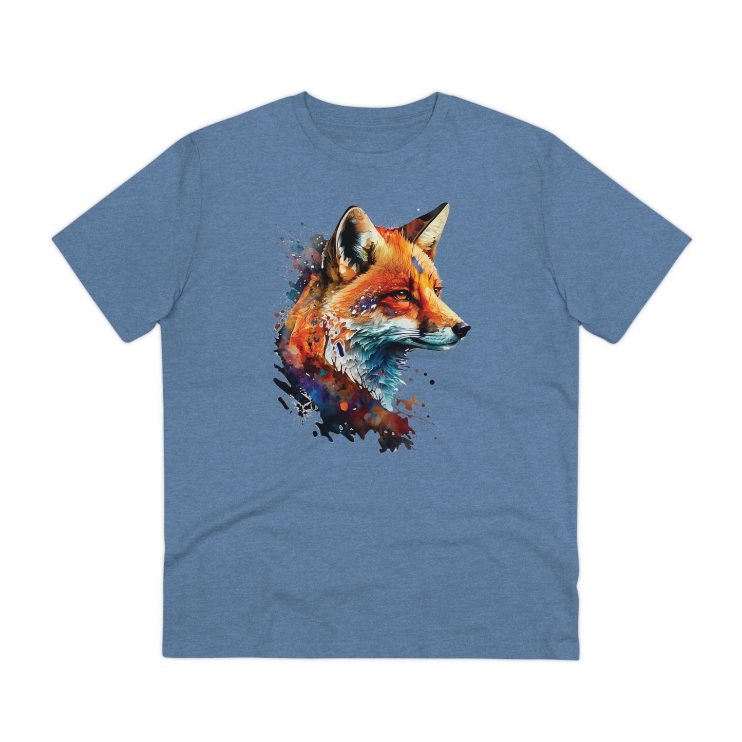 Fox T-shirt - Unisex and Eco-Friendly T-Shirt - Fox in Watercolor Style: Embrace Nature with Style