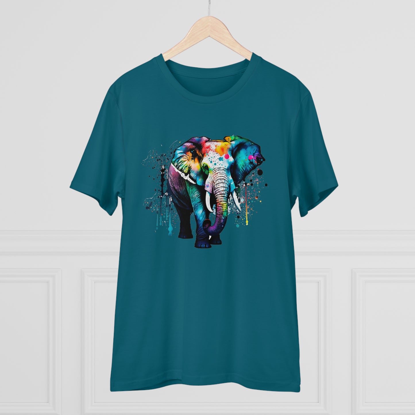 Majestic Elephant T-Shirt in Watercolor Style - Unisex Eco-Friendly T-Shirt - Embrace Nature with Style and Sustainability