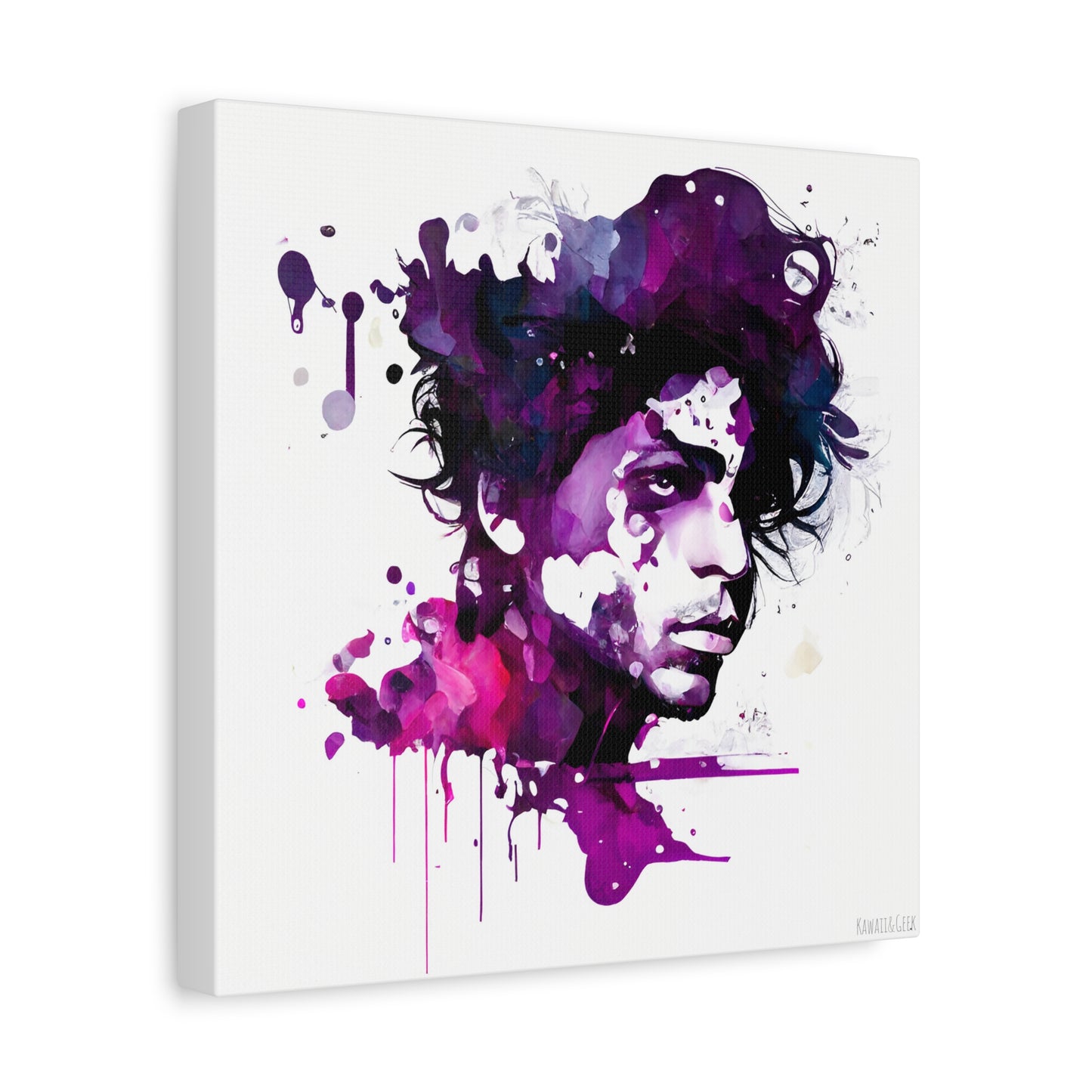 Prince in Purple Rain Watercolor Style Canva - Add Some Artistic and Musical Style to Your Walls