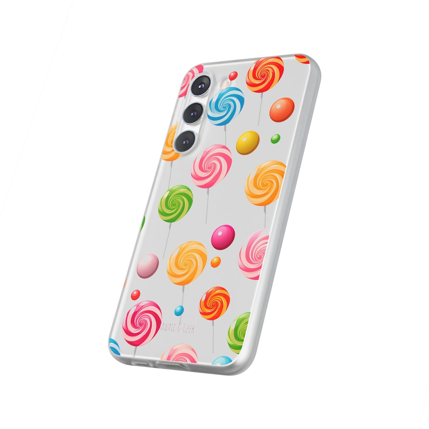 Vibrant Lollypop Array - Flexi Transparent Phone Case